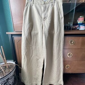Agolde Women's Tan Wide Leg Pants